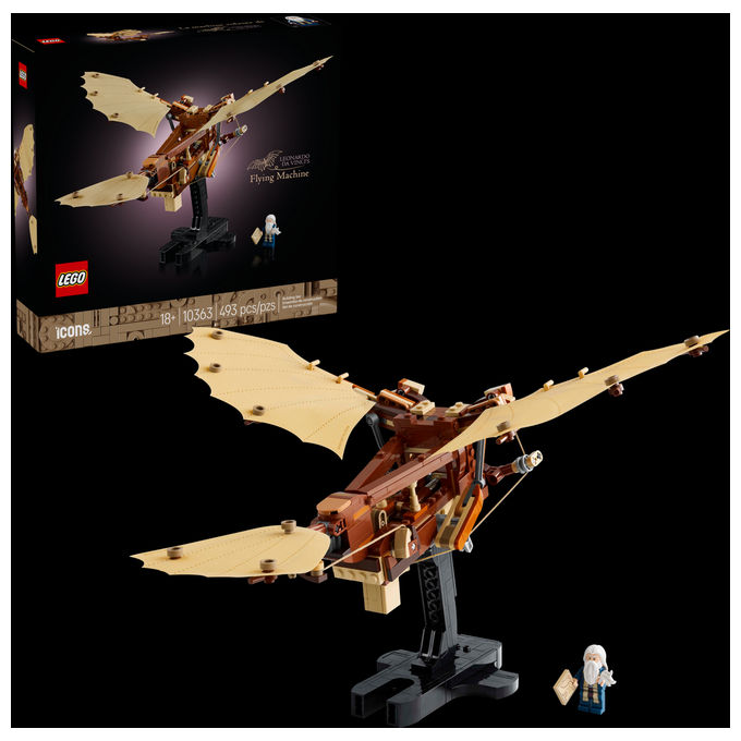 Image of LEGO Icons Macchina volante di Leonardo da Vinci 10363