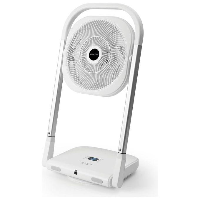 Macom Enjoy e Relax 986 Slimmy potente ventilatore pieghevole salvaspazio con 9 velocità