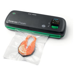 Macom, Macchina Sottovuoto Cordless, VAC4000, Barra Sigillante 28 cm, Nero e Verde