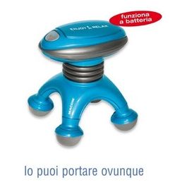 Mini Massaggiatore Portatile Azzurro Nero