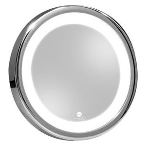 Macom Sensation 211 Solar Specchio Ingranditore Cosmetico per Trucco, Ingrandente 7x con Luce Led e Ventose