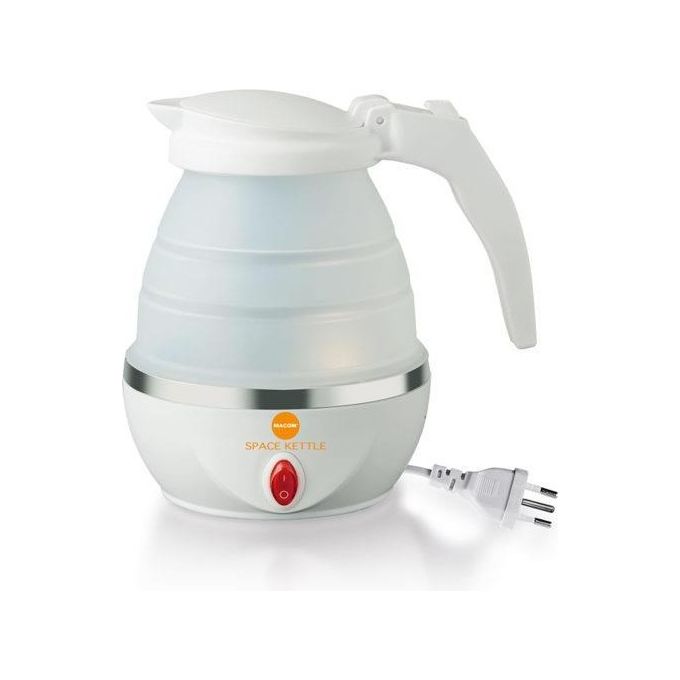 Macom 862 Space Kettle Bollitore Elettrico Pieghevole da Viaggio 0,8 L 1100 W colore Bianco