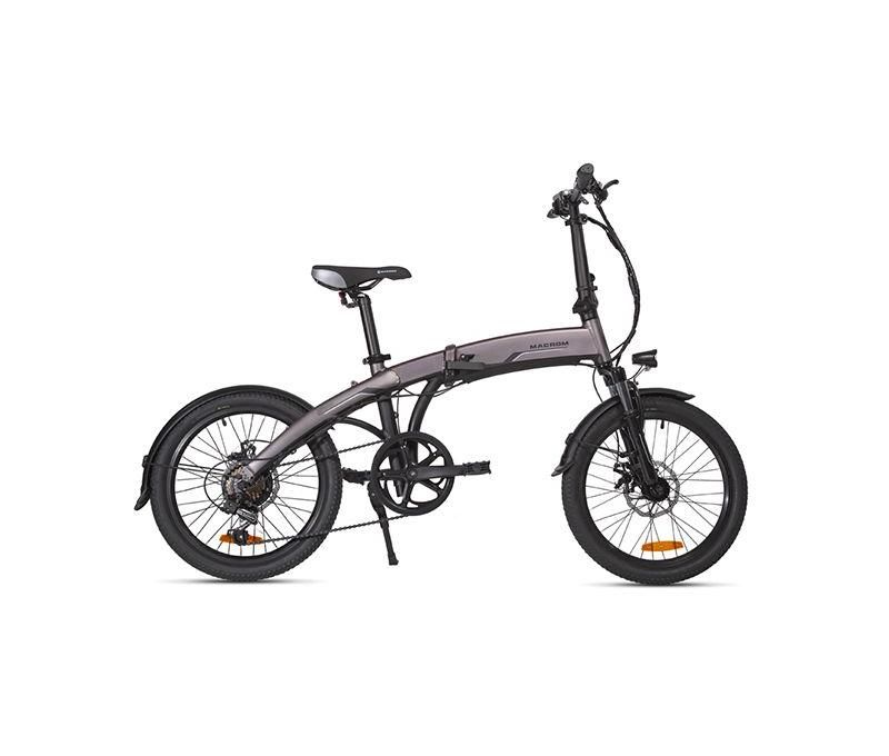 Macrom Bici Elettrica Pieghevole Milano 250W Grigio | Yeppon