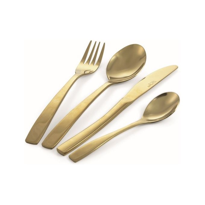 Madison Set 24 Pcs Posate Gold Lucido