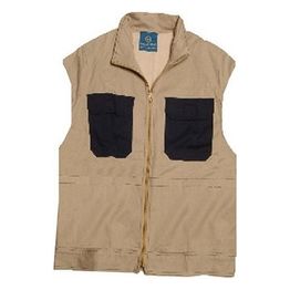 Mafew Gilet Giove Bicolore 100% Cotone Sanfor Taglia L