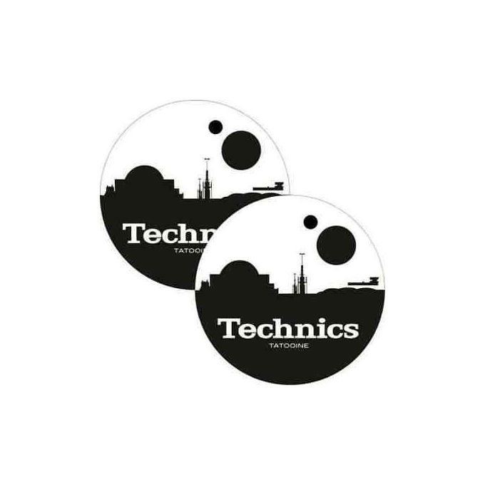 Magma Tappetini Slipmats Tatooine Neri-Bianchi Coppia Feltro Diametro 300 mm