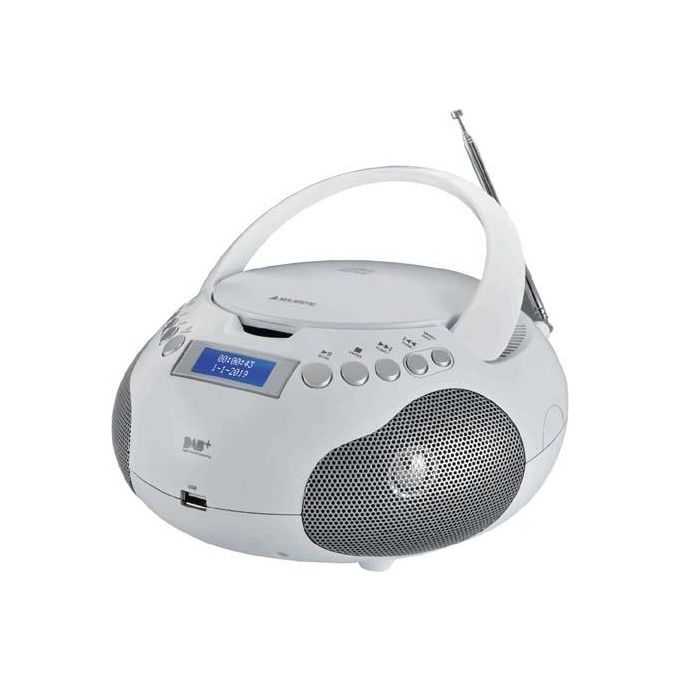 Majestic AH-265DAB Radioregistratore Stereo Dab+-Mp3-Usb Bianco