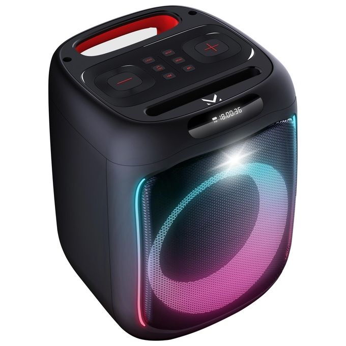 Image of Majestic Fire 12 Party Speaker Trolley Bluetooth con Luci Led con Microfono e Telecomando 480W