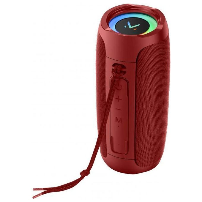 Majestic FLASH Speaker Portatile Bluetooth Usb Luci Led 2x7w Rosso