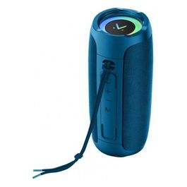 FLASH Speaker Portatile Bluetooth Usb Luci Led 2x7w Azzurro
