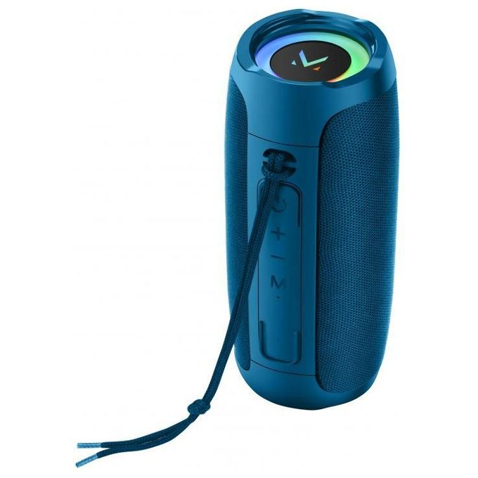 Majestic FLASH Speaker Portatile Bluetooth Usb Luci Led 2x7w Azzurro