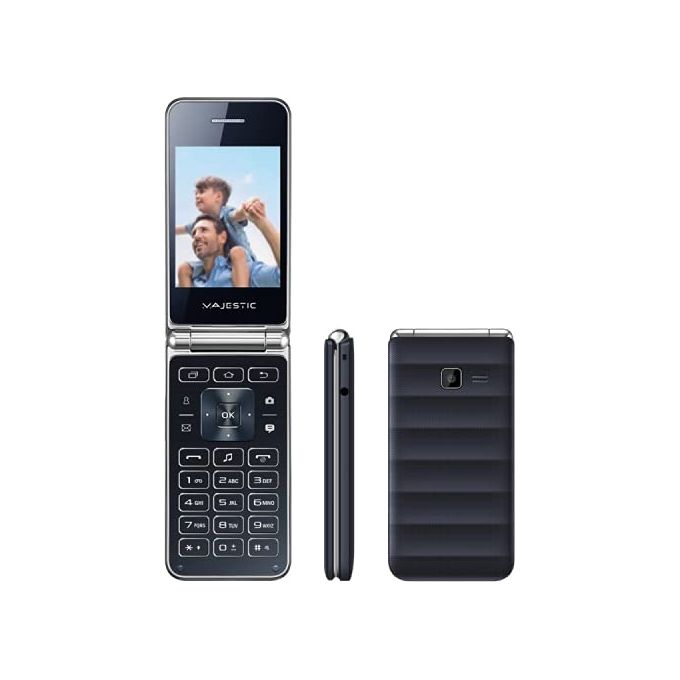 Majestic WAVE Nero Telefono GSM con Display 2,8'' Flip Attivo Fotocamera Bluetooth