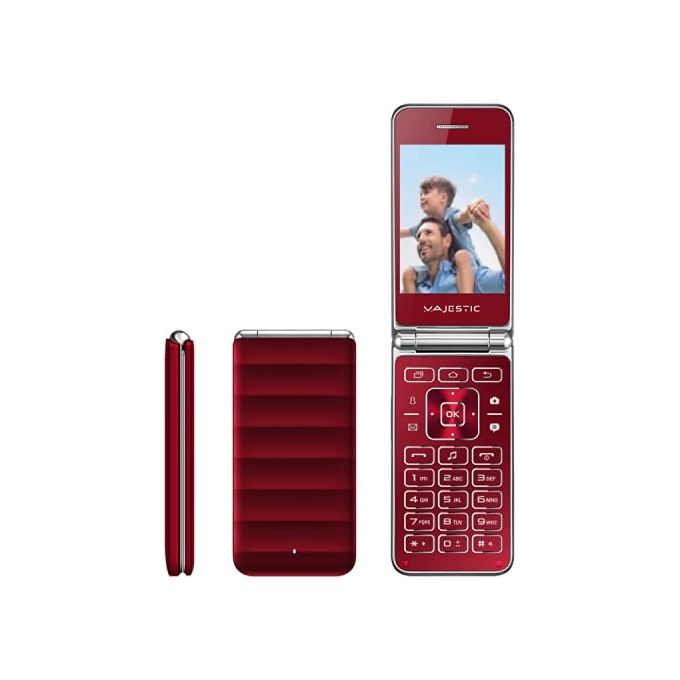 Majestic WAVE Rosso Telefono GSM con Display 2,8" Flip Attivo Fotocamera Bluetooth