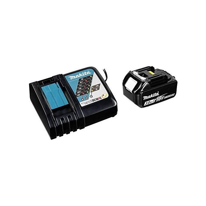 Makita Bl1830B Batteria (18V 3A)+ Caricabatterie