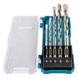 D-72877 Set di 5 Punte per Trapano TCT-Set 4-10mm