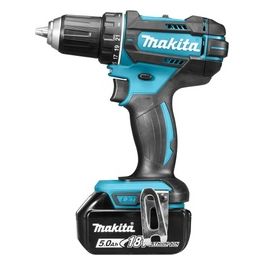 Makita DDF482RTJ 18V 2x BL1850B Trapano Avvitatore a Batteria 18V-2x5A 2 Velocita' Led 18V Blu