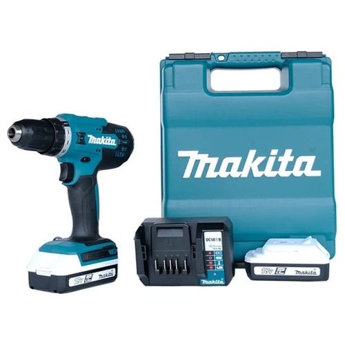 Makita DF488D002 Cordless drill 18 V 1.5 Ah Li-ion incl. spare battery, incl. charger, incl. valigetta