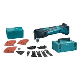 Makita Dtm51Zjx2 Utensile Multifunzione 18V Sgancio Rapido + 38 Accessori (Batteria Non Inclusa) 