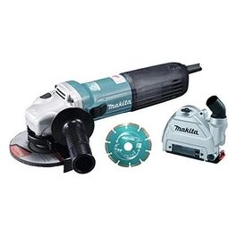 Makita Ga5040Cjd1 Smerigliatrice Angolare 1400W 125Mm + Cuffia Aspirazione