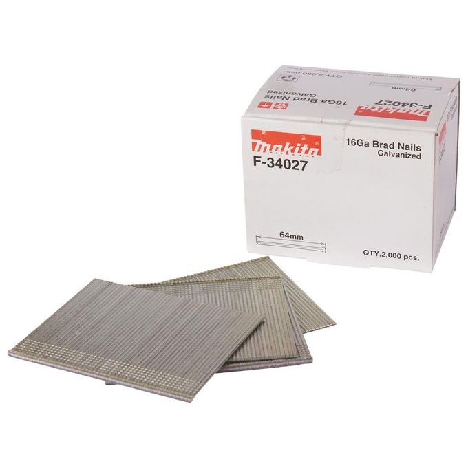 Makita Gauge Brad Nails 1.6x64mm F-34027 2000 Pezzi