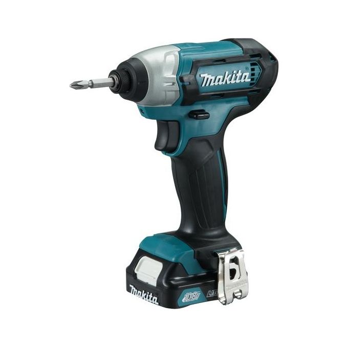 Makita TD110DSMJ Trapano Avvitatore Battente a Batteria Nero-Turchese