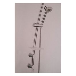 Giglio Saliscendi Curvo 3 Funzioni Con Porta Sapone Cromo