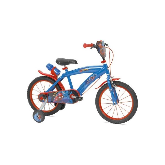 Mandelli Bicicletta Spiderman con Rotelle Blu e Rosso