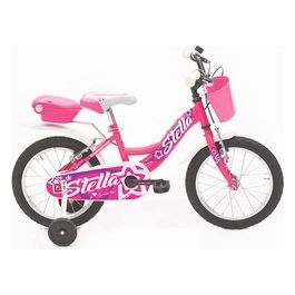 Bicicletta Sport One Stella con Rotelle Ciclamino