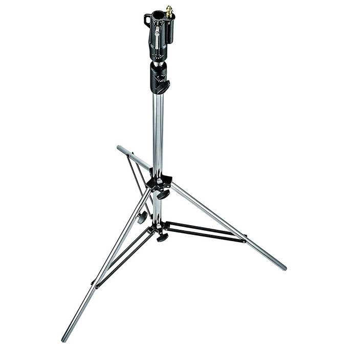 Manfrotto 008CSU Stativo di Livellamento con Gamba 2 Sezioni in Alluminio Argento