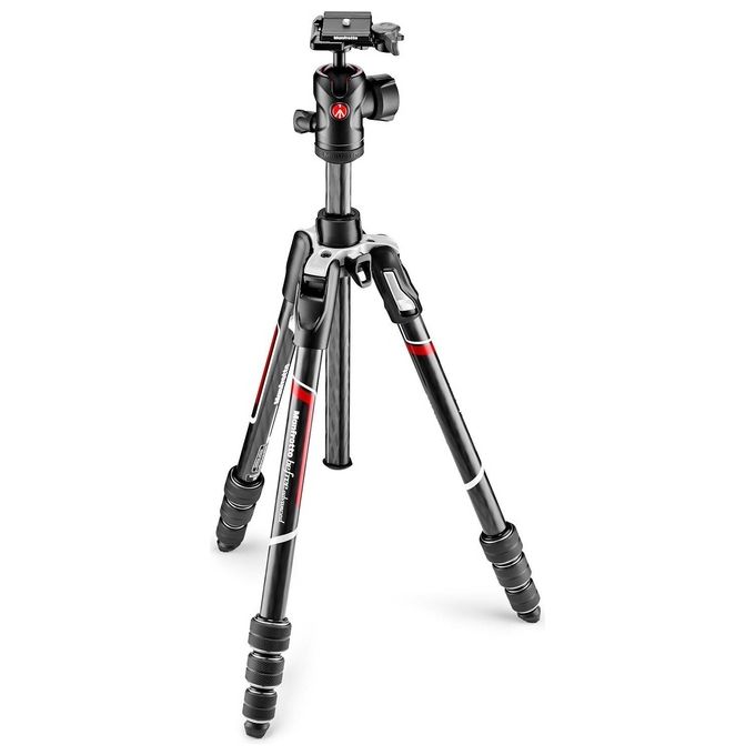 Manfrotto Befree Advanced Carbon Treppiedi da Viaggio Kit Twist Nero