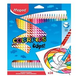 Maped Confezione 24 Pastelli Cancellabili Color'Peps