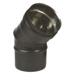Gomito Inox 45^ 8 Nero Pellet 300