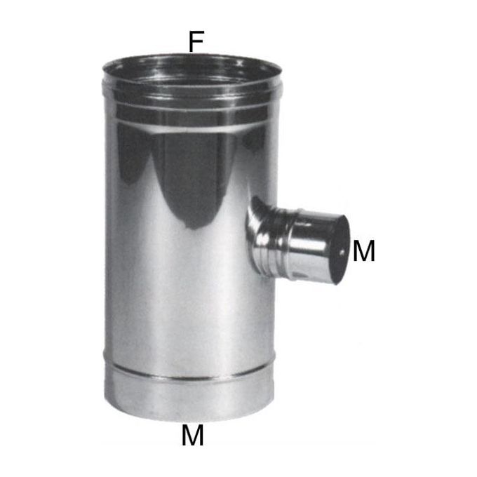 Maral Gomito T Inox 12 Laterale 8 M