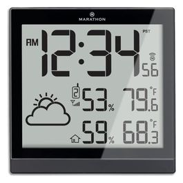 Ba030016 Stazione Meteo con 3 Sensori ed Orologio Radiocontrollato
