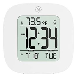Cl030058wh Sveglia Digitale da Comodino con Ripetizione Snooze