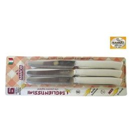 Marietti 6 Coltelli da tavola dentati 11 bianco