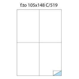 Cf200 etichette 105x148 Laser Poliestere