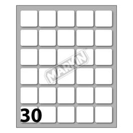 Confezione 25 Etichette 21x21mm 7500 Etichette