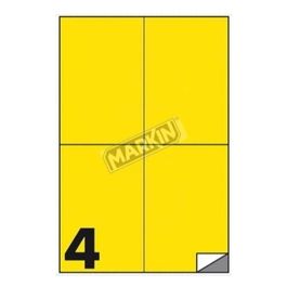 Confezione 400 Etichette Giallo 105x148mm