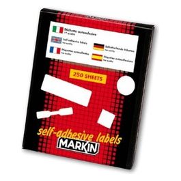 Etichette A4 Fluo Rosso 47 5x25mm
