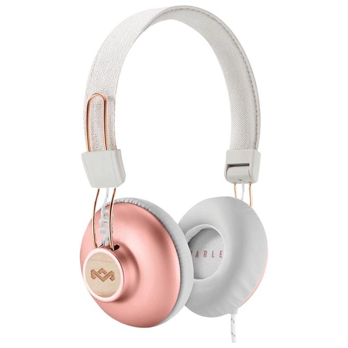 Marley Positive Vibration 2 Cuffie con Microfono Bianco/Rosa