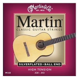 Confezione 6 Corde Martin m160 Silver Plated Ball