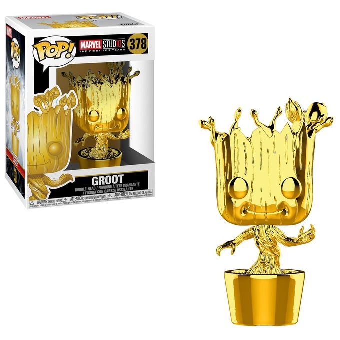 Marvel: Funko Pop! Marvel - Marvel StudioS 10Th Anniversary - Groot (Chrome)
