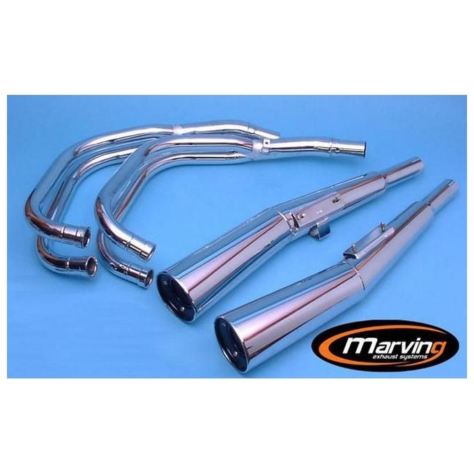 Marving Scarico 4/2 CB750F/900F Linea Completa Master Silenziatore Cromato Omologato