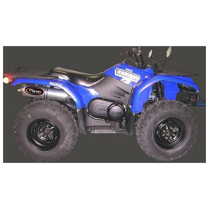 Marving Scarico 400/450 Kodiak Linea Completa Atv Line Silenziatore Ovale Alluminio Omologato