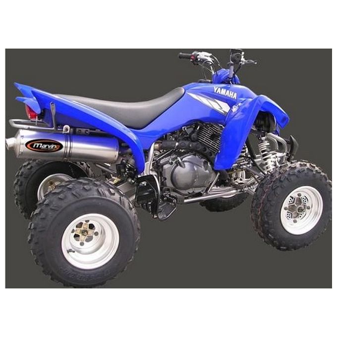 Marving Scarico YFM 350R WARRIOR Linea Completa Atv Line Silenziatore Ovale Alluminio Omologato