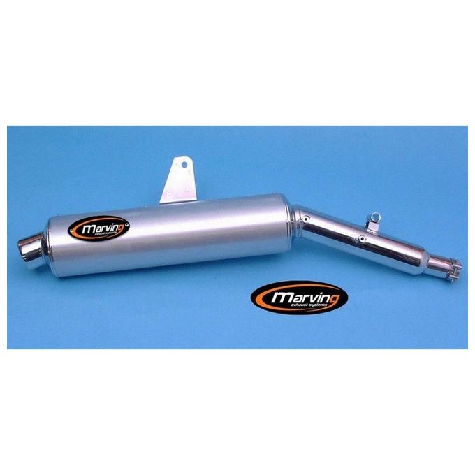 Marving Silenziatore Amacal XLV 600 TRANSALP Diametro 114 Cromato Rivestimento Alluminio Omologato
