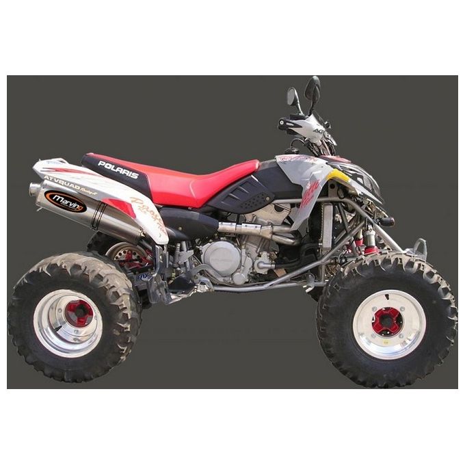 Marving Silenziatore Atv Line PREDATOR 500 Big Ovale Alluminio Omologato