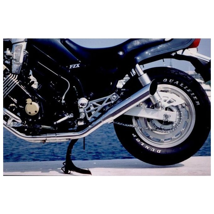 Marving Silenziatore Legend FZX 750 PHASER Turn Out Cromato Non Omologati - Coppia