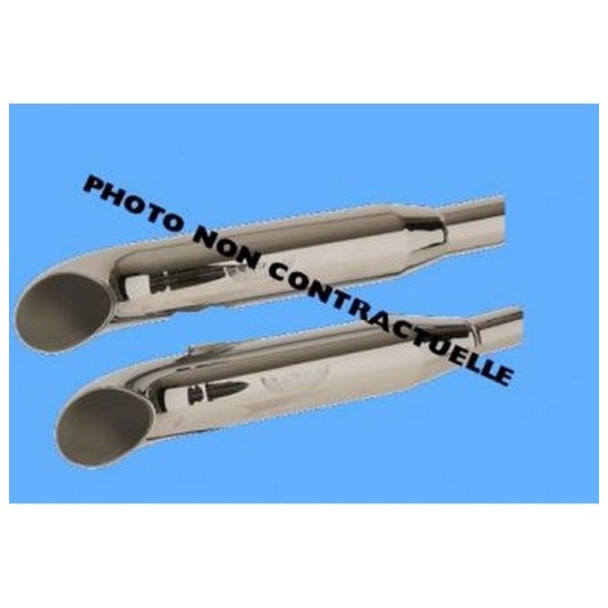 Marving Silenziatore Legend INTRUDER Turn Out Cromato Non Omologati - Coppia